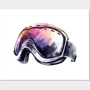 Skiing Goggles Posters and Art